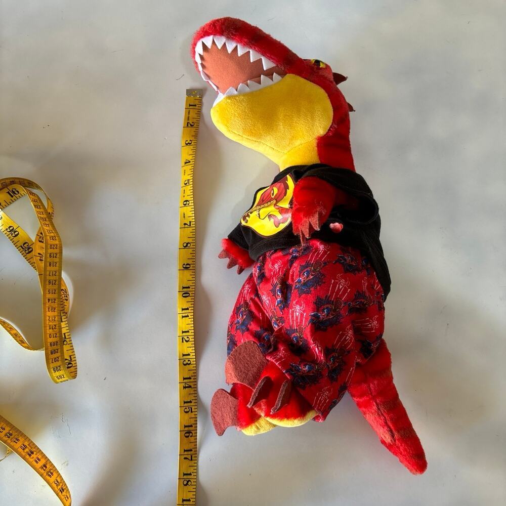 Build-A-Bear Workshop Raptor Stuffed Animal in Red - Picture 4 of 6